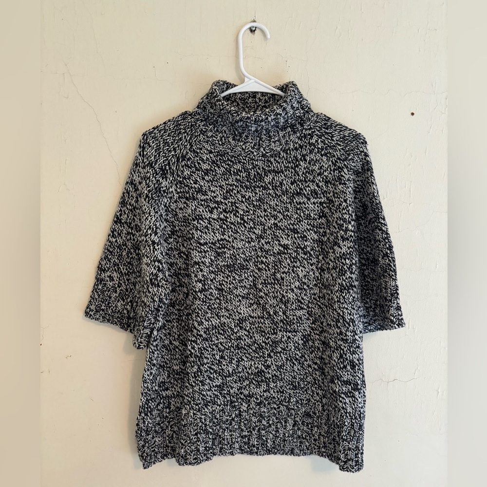 Venezia Jeans Clothing Co. heavy knit turtleneck sweater 3/4 sleeves size 18